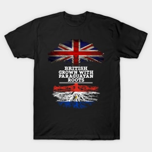 British Grown With Paraguayan Roots - Gift for Paraguayan With Roots From Paraguay T-Shirt